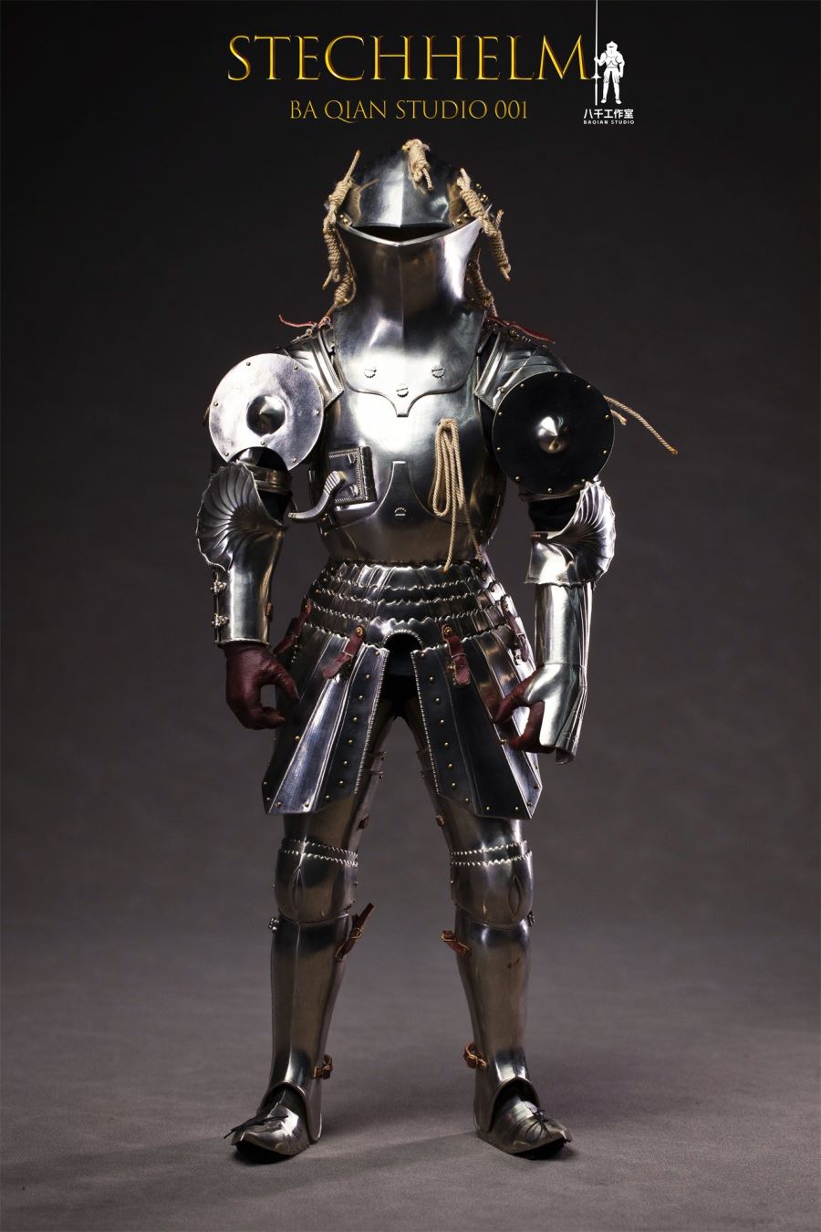 Medieval Knight Frog-mouth helm (white copper version) BQ-001 [Licensed]