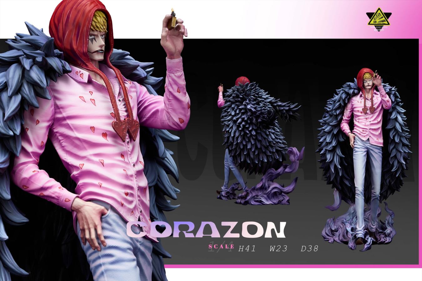 Corazon & Doflamingo & Child Trafalgar D. Water Law - One Piece