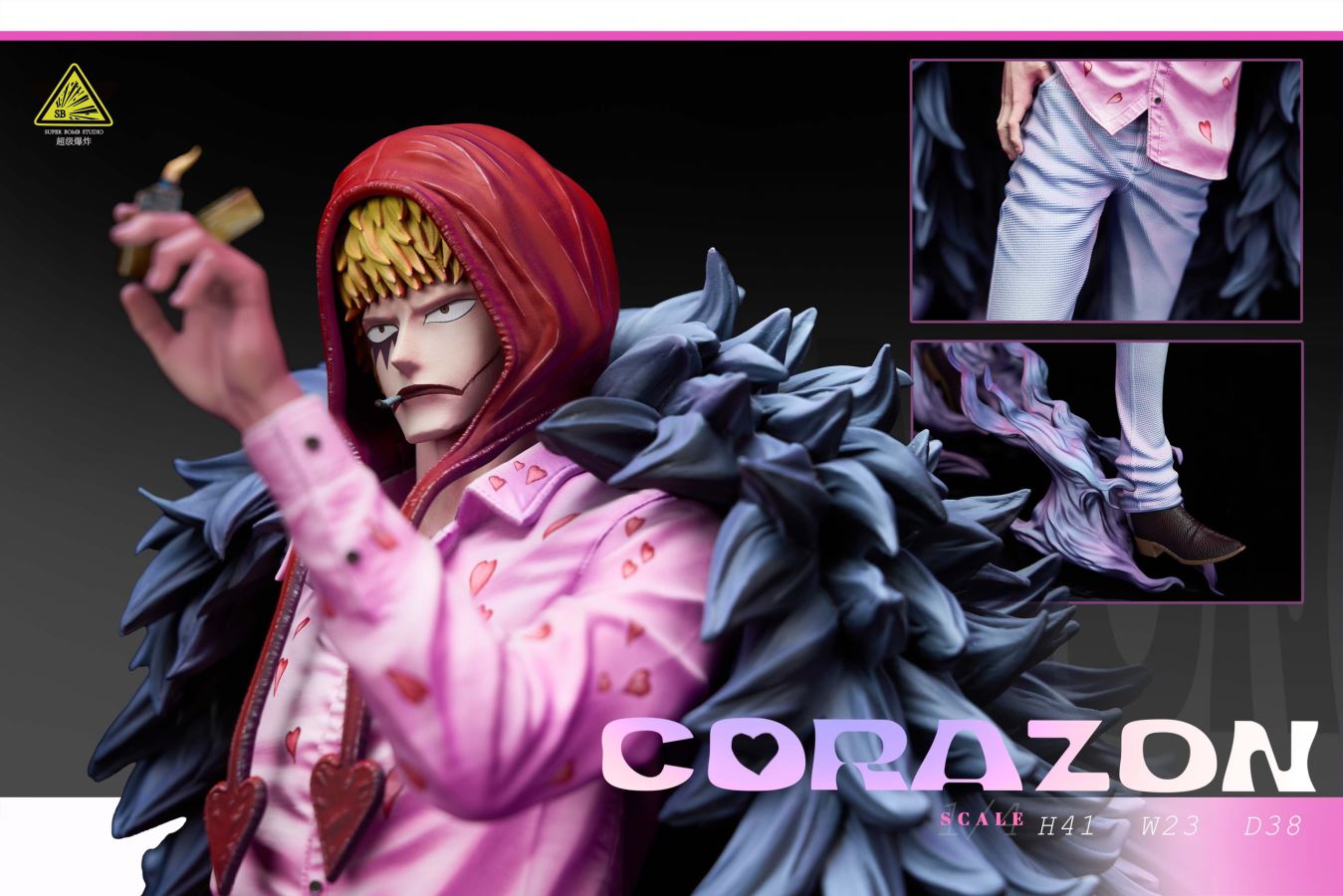Corazon & Doflamingo & Child Trafalgar D. Water Law - One Piece