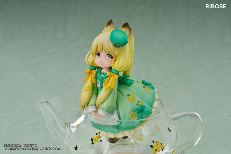 Original Chibi Figure DLC Series Tea Time Cats : Lemon Cat