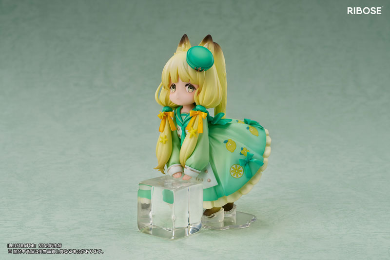 Original Chibi Figure DLC Series Tea Time Cats : Lemon Cat