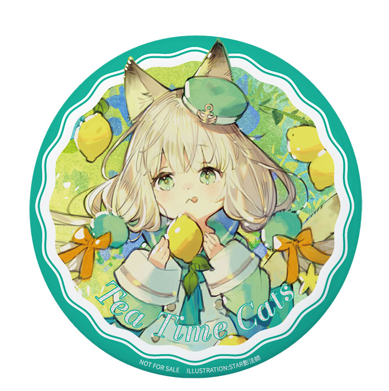 Original Chibi Figure DLC Series Tea Time Cats : Lemon Cat
