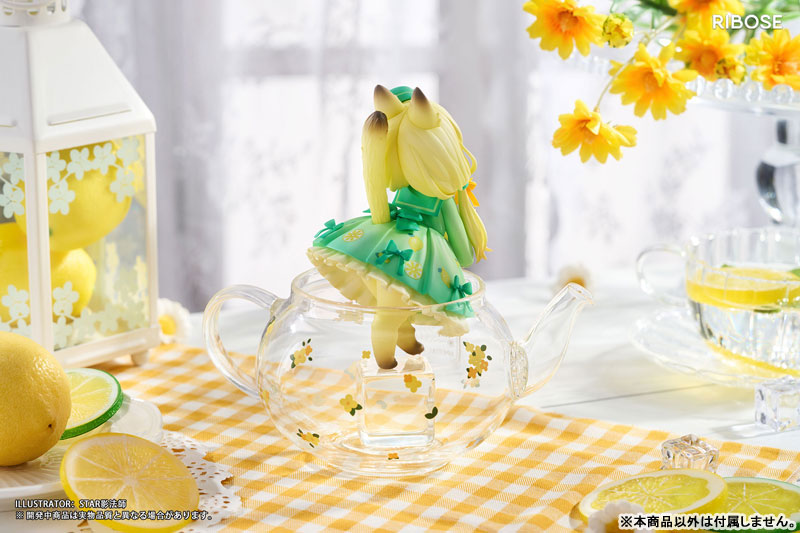 Original Chibi Figure DLC Series Tea Time Cats : Lemon Cat