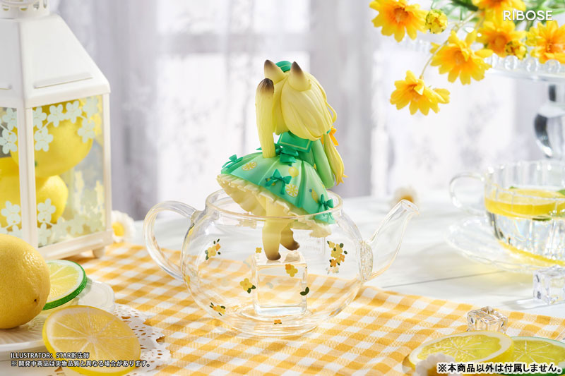 Original Chibi Figure DLC Series Tea Time Cats : Lemon Cat