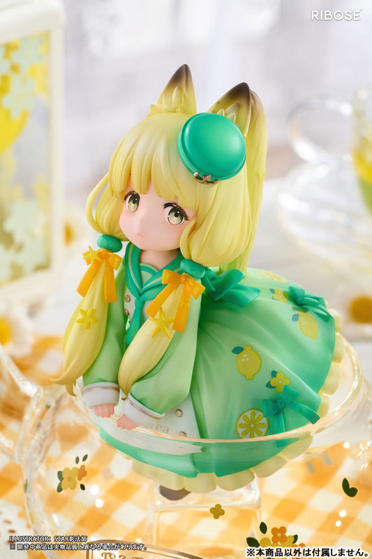 Original Chibi Figure DLC Series Tea Time Cats : Lemon Cat