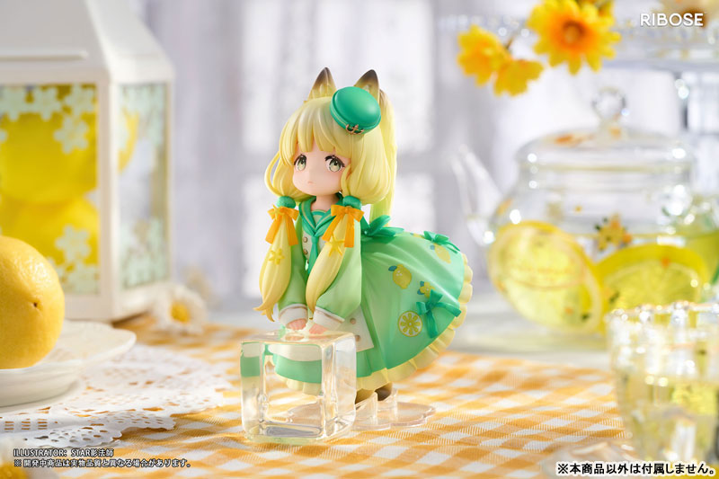 Original Chibi Figure DLC Series Tea Time Cats : Lemon Cat