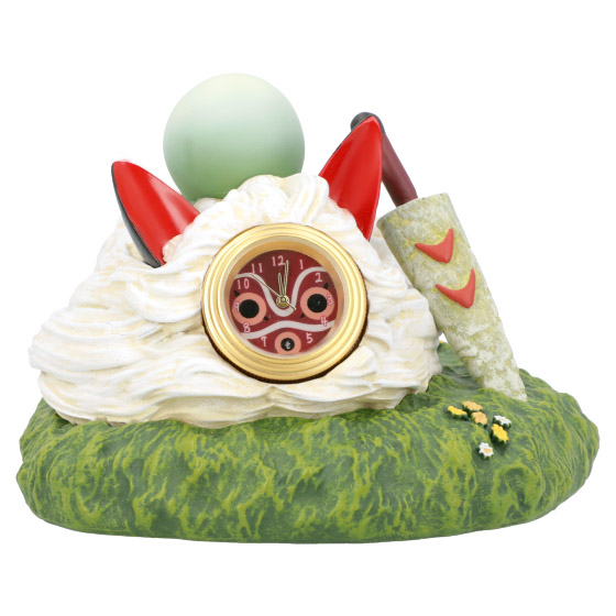 Upon San's Mask Statue Desk Clock Princess Mononoke