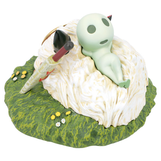 Upon San's Mask Statue Desk Clock Princess Mononoke