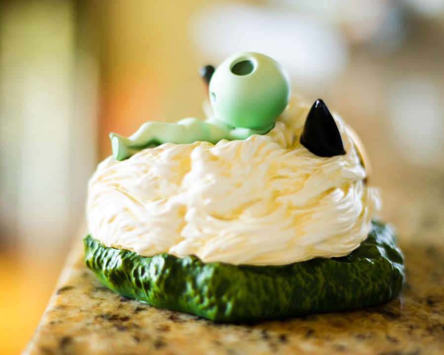 Upon San's Mask Statue Desk Clock Princess Mononoke