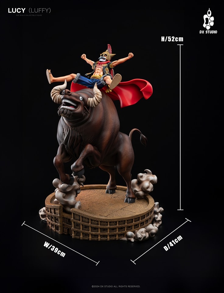 Lucy (Luffy) Riding a Bull - One Piece