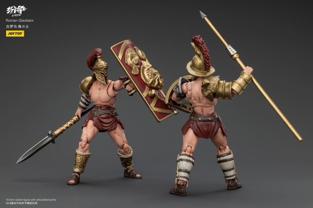 Dispute Ancient Roman Gladiators - Thracian Gladiator/Dual Swords/Fishing Net/Spear/Pursuit 1/18