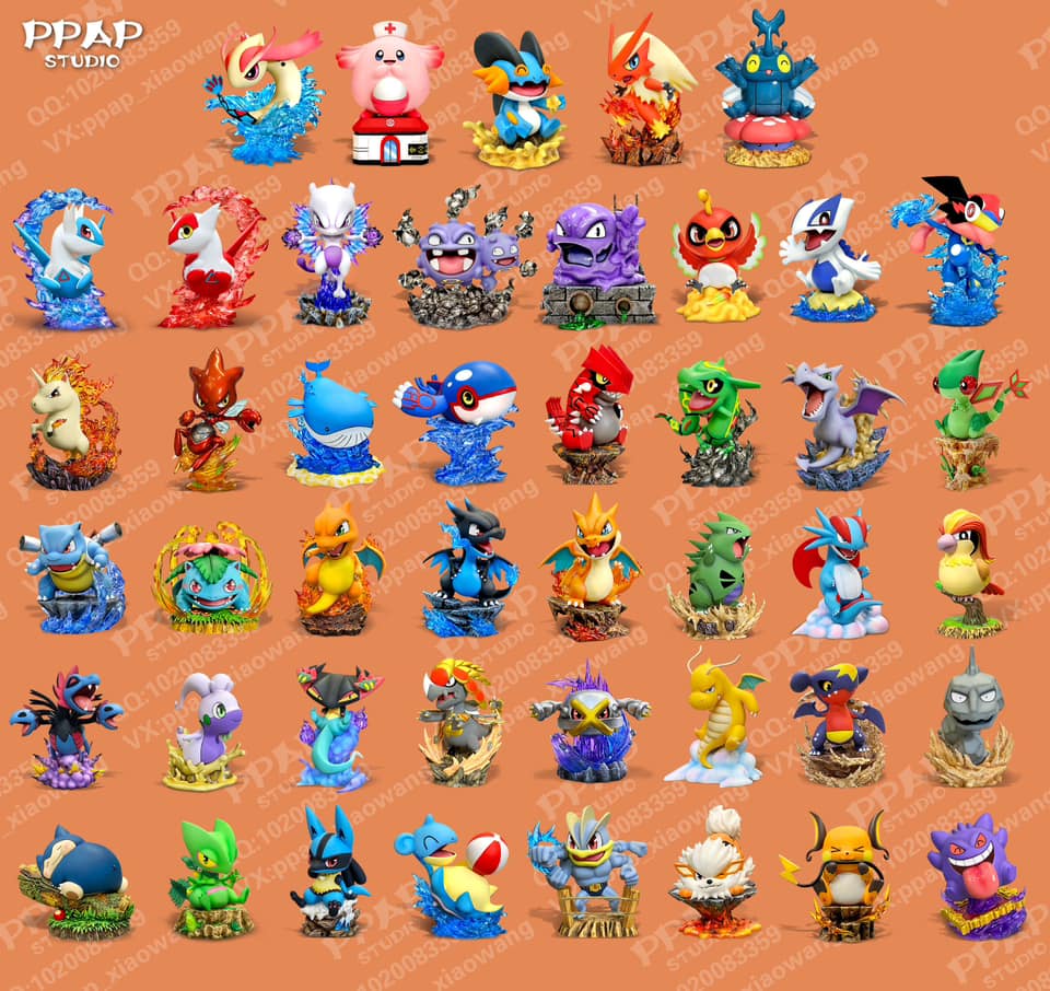 Mini Blaziken & Mini Swampert - Pokemon