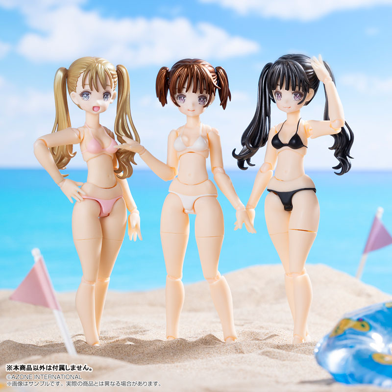Bikini Mates Irumi Yoshino Brown Hair, White Bikini 1/12