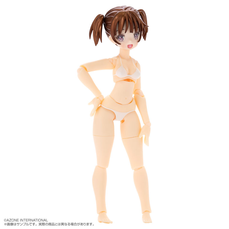 Bikini Mates Irumi Yoshino Brown Hair, White Bikini 1/12