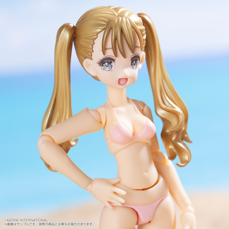 Bikini Mates Irumi Yoshino Blonde Hair, Pink Bikini 1/12