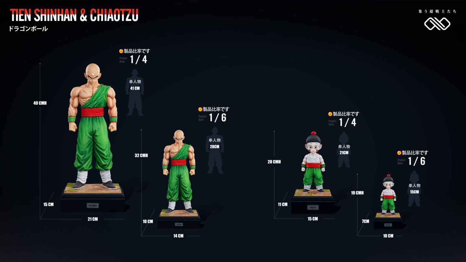 Tien Shinhan & Chiaotzu - Dragon Ball Z