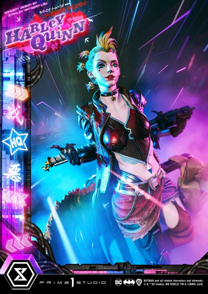 Batman (Comics) Cyberpunk Harley Quinn favorite (Concept design by Stanley Artgerm Lau
