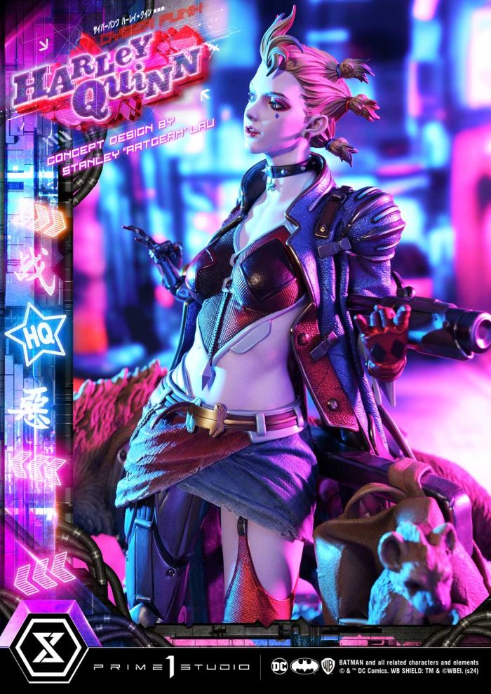 Batman (Comics) Cyberpunk Harley Quinn favorite (Concept design by Stanley Artgerm Lau