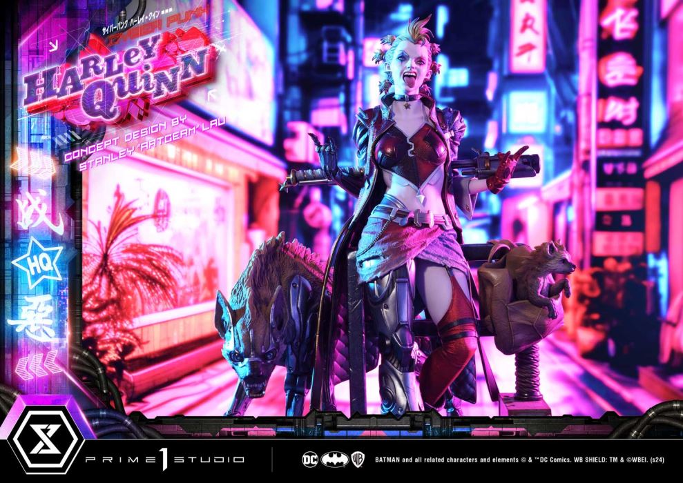 Batman (Comics) Cyberpunk Harley Quinn favorite (Concept design by Stanley Artgerm Lau