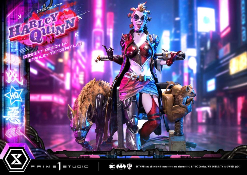 Batman (Comics) Cyberpunk Harley Quinn favorite (Concept design by Stanley Artgerm Lau