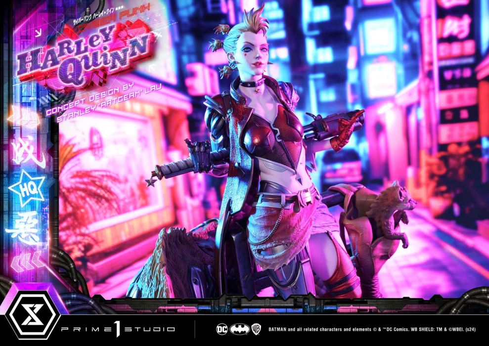 Batman (Comics) Cyberpunk Harley Quinn favorite (Concept design by Stanley Artgerm Lau