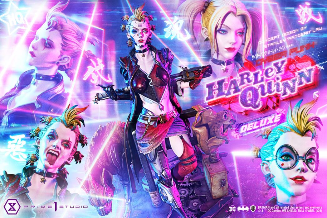Batman (Comics) Cyberpunk Harley Quinn favorite (Concept design by Stanley Artgerm Lau DX version