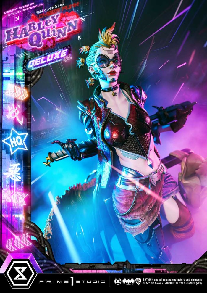Batman (Comics) Cyberpunk Harley Quinn favorite (Concept design by Stanley Artgerm Lau DX version