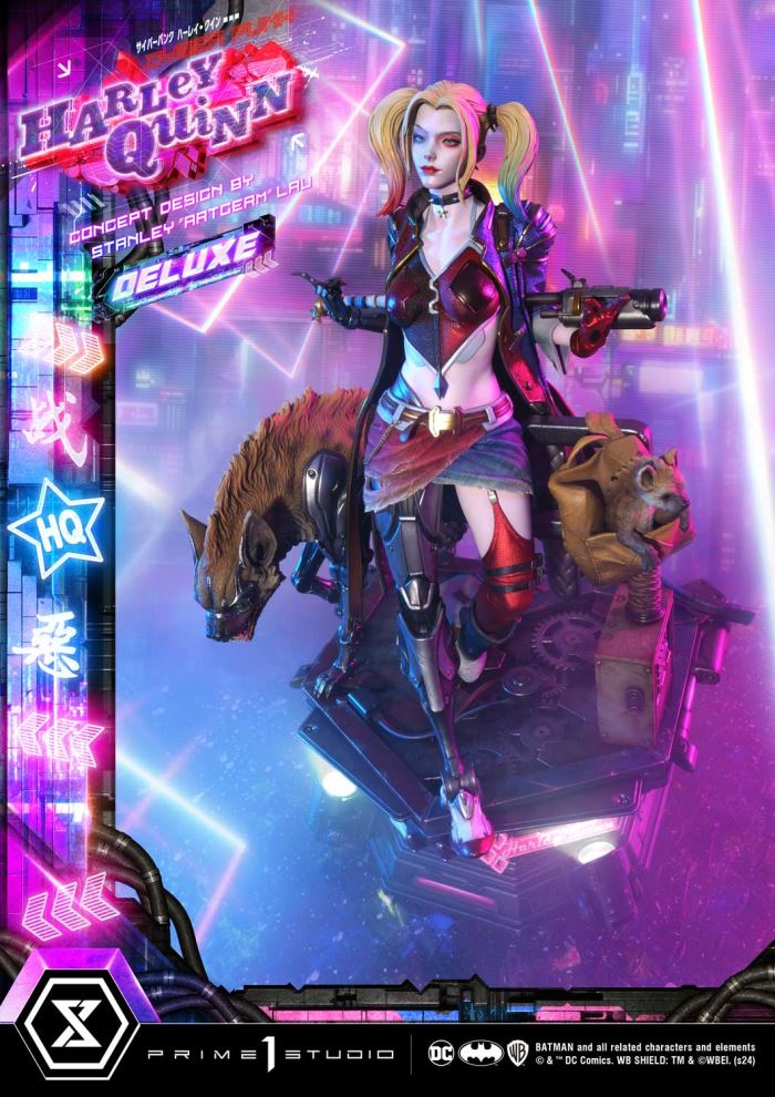 Batman (Comics) Cyberpunk Harley Quinn favorite (Concept design by Stanley Artgerm Lau DX version