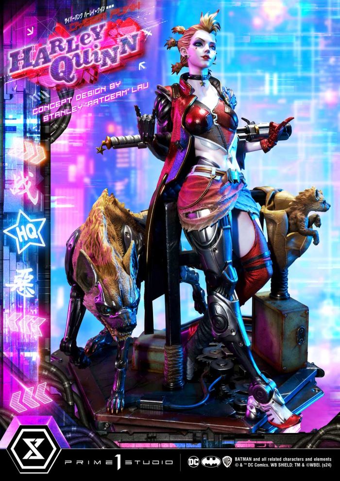 Batman (Comics) Cyberpunk Harley Quinn favorite (Concept design by Stanley Artgerm Lau DX version
