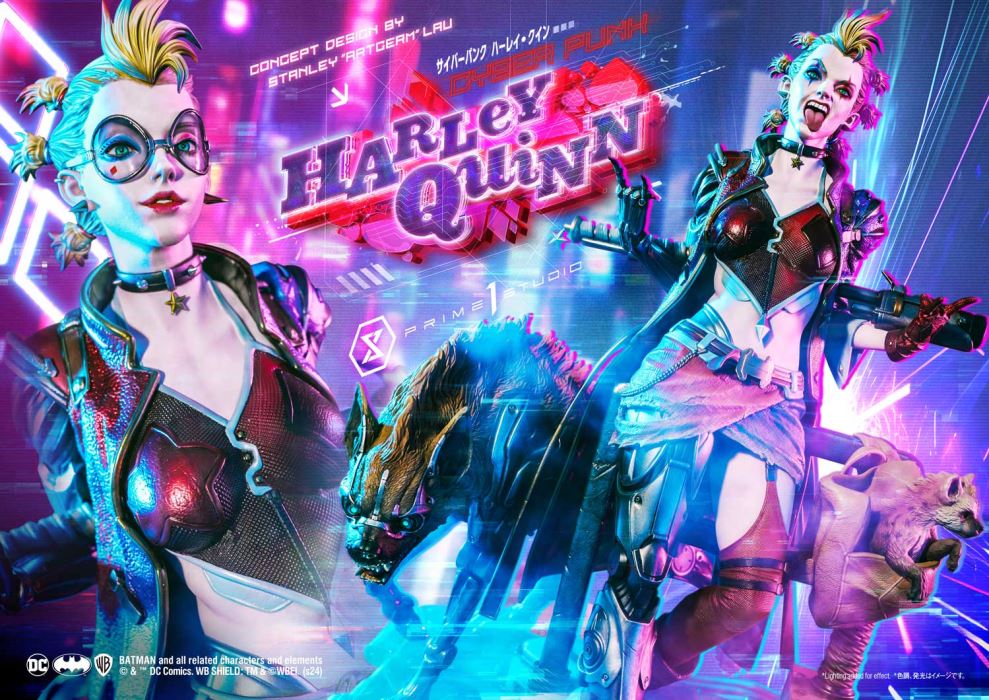 Batman (Comics) Cyberpunk Harley Quinn favorite (Concept design by Stanley Artgerm Lau DX version