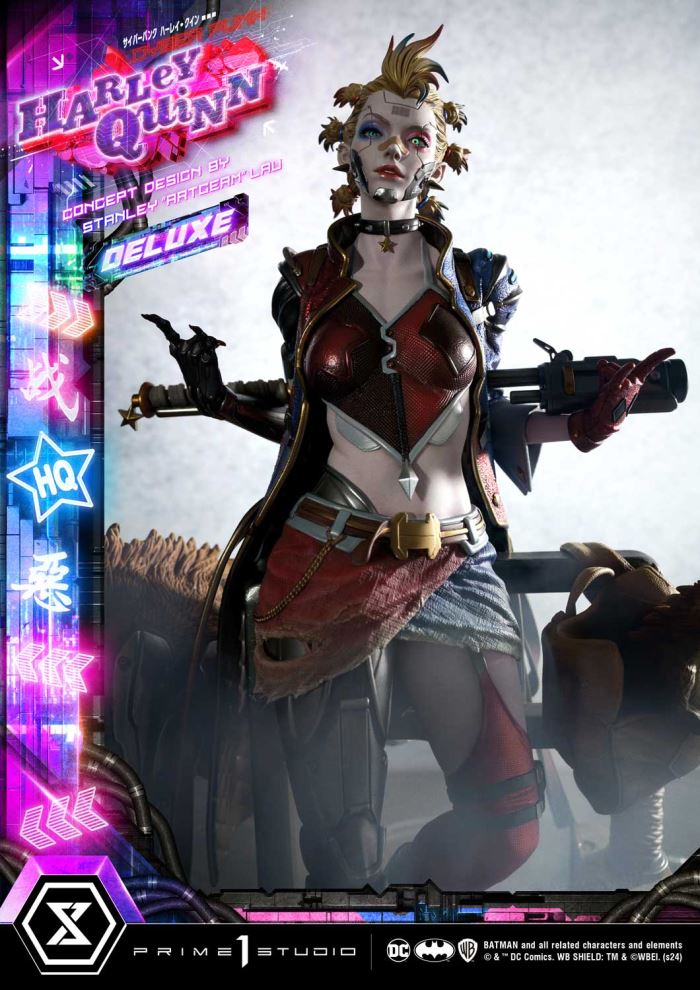 Batman (Comics) Cyberpunk Harley Quinn favorite (Concept design by Stanley Artgerm Lau DX version