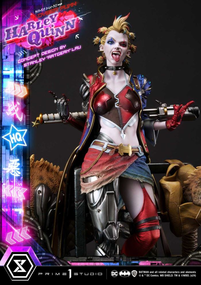 Batman (Comics) Cyberpunk Harley Quinn favorite (Concept design by Stanley Artgerm Lau DX version