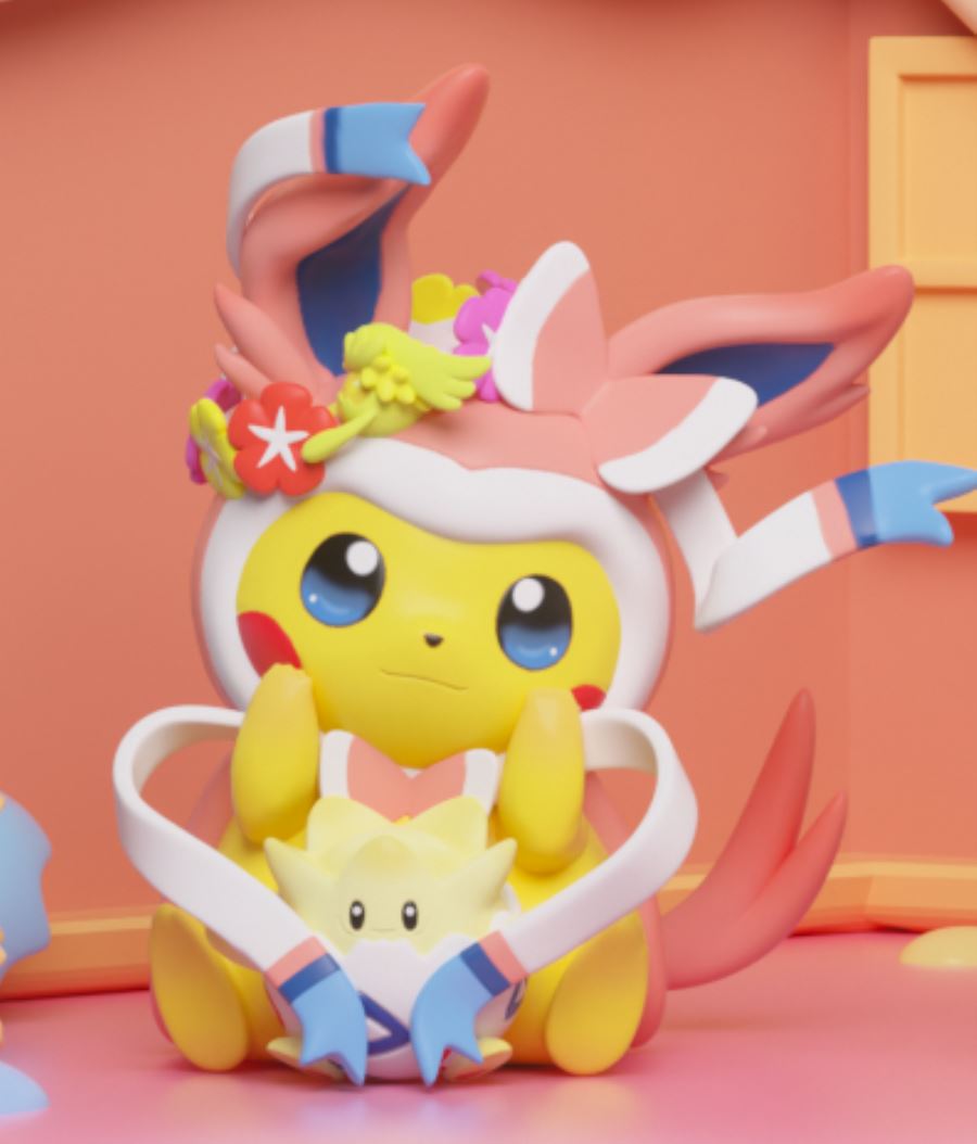 Eevee and Their Friends (Sylveon & Little Eevee) - Pokemon