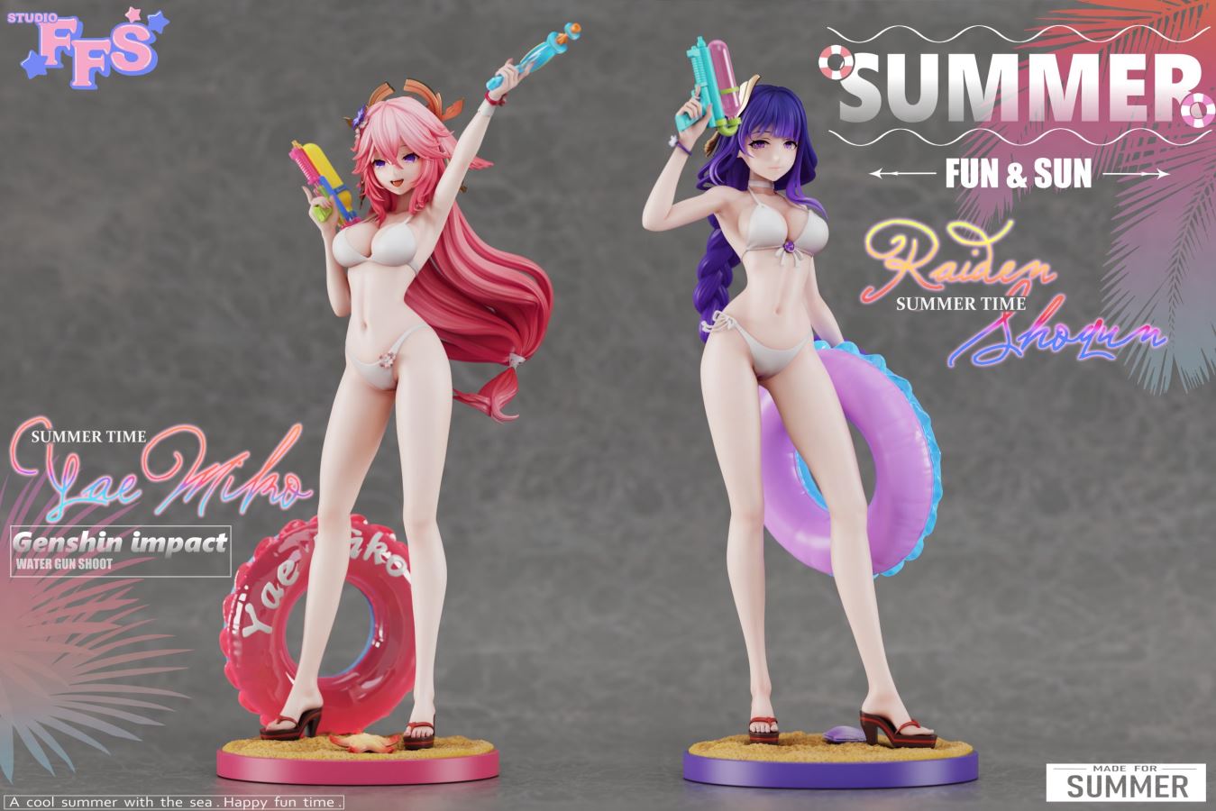 FFS Studio - Genshin Impact Swimwear Series Raiden Shogun & Yae Miko