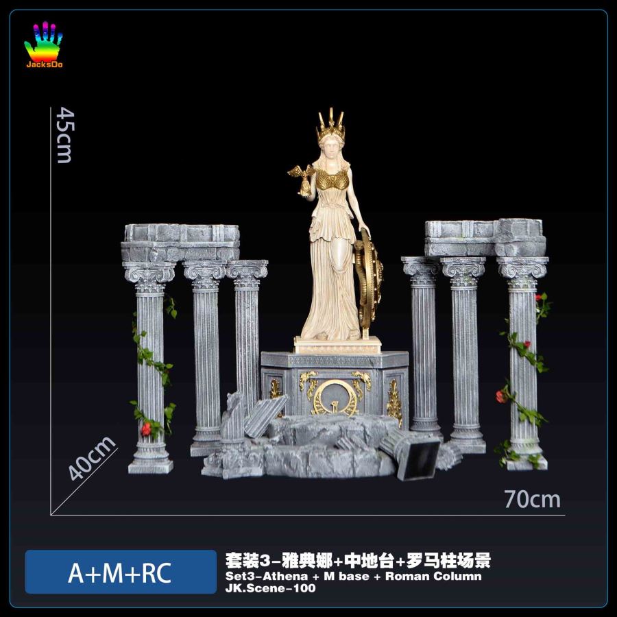 Athena Roman Column Scene Base - Saint Seiya