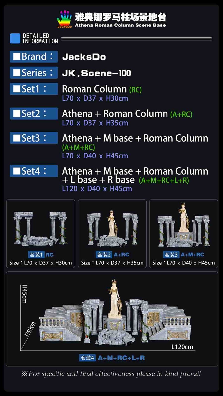 Athena Roman Column Scene Base - Saint Seiya