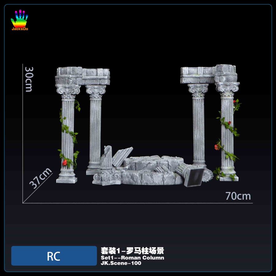 Athena Roman Column Scene Base - Saint Seiya
