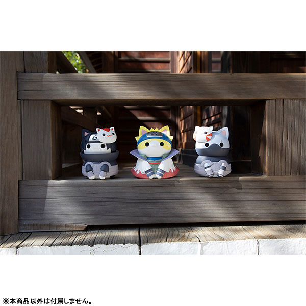 MEGA CAT NARUTO Shippuden Nyan tomo Ookina Nyaruto! Series Minato Namikaze & Kakashi Hatake & Itachi Uchiha Anbu Soft Vinyl