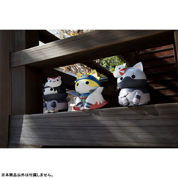 MEGA CAT NARUTO Shippuden Nyan tomo Ookina Nyaruto! Series Minato Namikaze & Kakashi Hatake & Itachi Uchiha Anbu Soft Vinyl