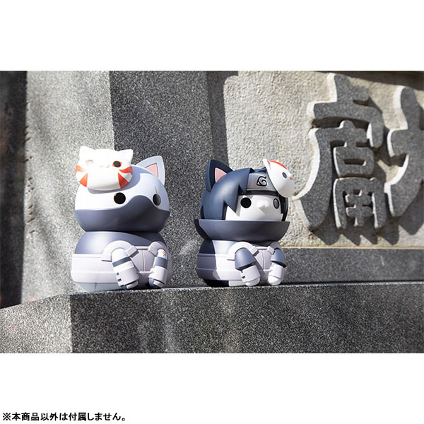 MEGA CAT NARUTO Shippuden Nyan tomo Ookina Nyaruto! Series Minato Namikaze & Kakashi Hatake & Itachi Uchiha Anbu Soft Vinyl