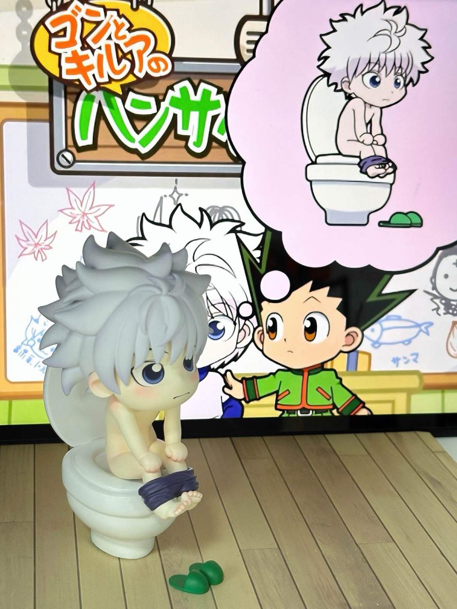 Little Killua Zoldyck on Toilet – HUNTER X HUNTER