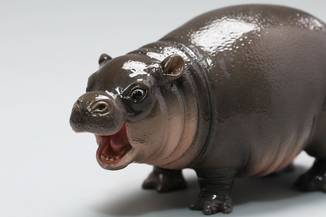 Baby Hippo Figurine 1/6
