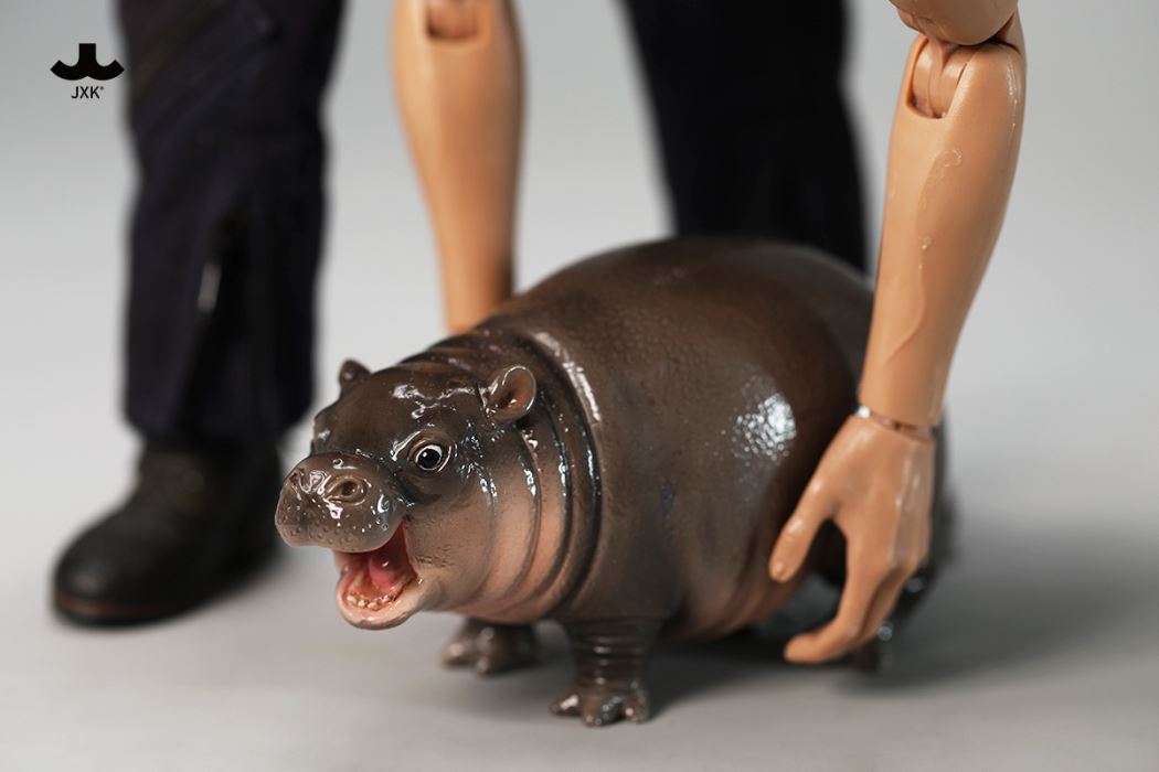 Baby Hippo Figurine 1/6
