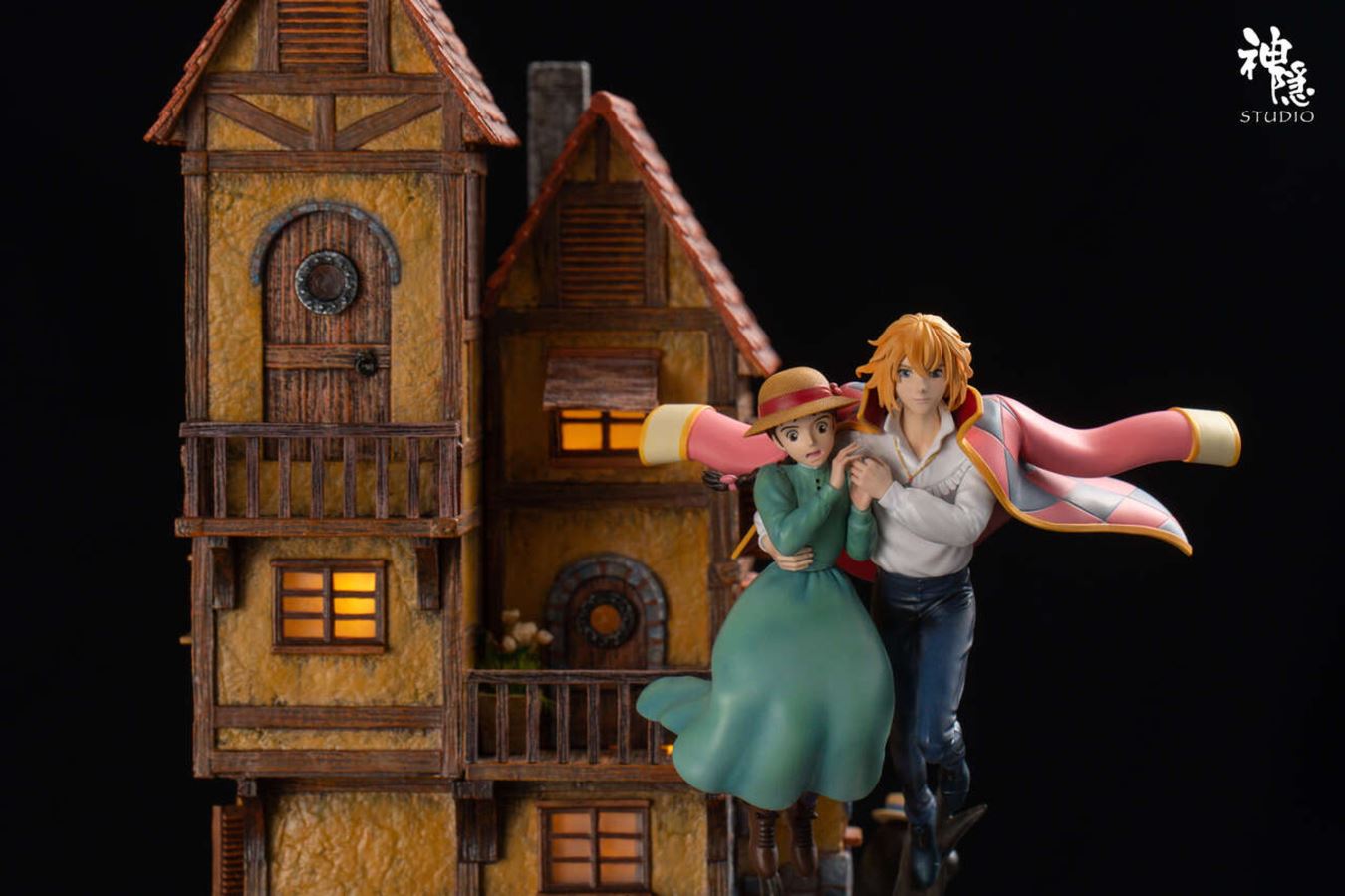 Howl and Sophie's aerial encounter - Howl's Moving Castle