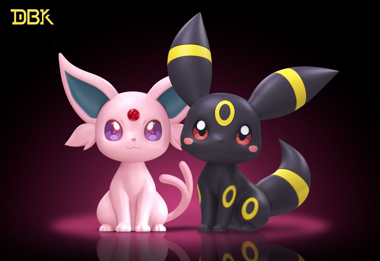 Chibi Espeon & Umbreon - Pokemon
