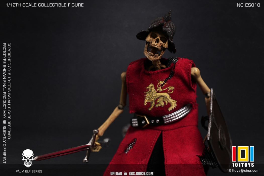 Pocket Elf Series - Skeleton Medieval Knight / Egyptian Mummy / Skeleton Horse 1/12