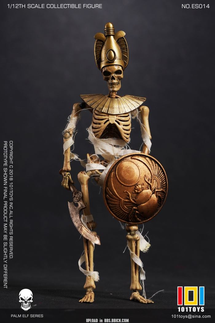 Pocket Elf Series - Skeleton Medieval Knight / Egyptian Mummy / Skeleton Horse 1/12