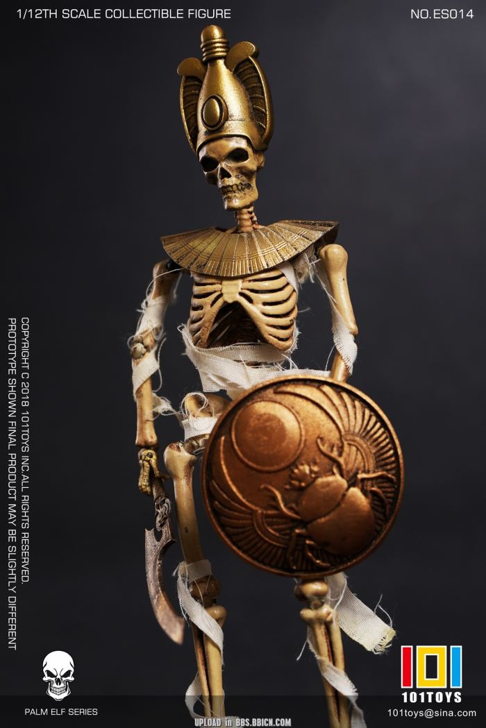 Pocket Elf Series - Skeleton Medieval Knight / Egyptian Mummy / Skeleton Horse 1/12
