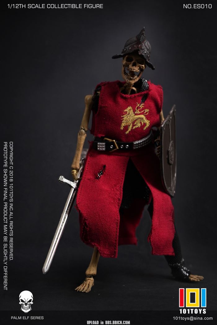 Pocket Elf Series - Skeleton Medieval Knight / Egyptian Mummy / Skeleton Horse 1/12