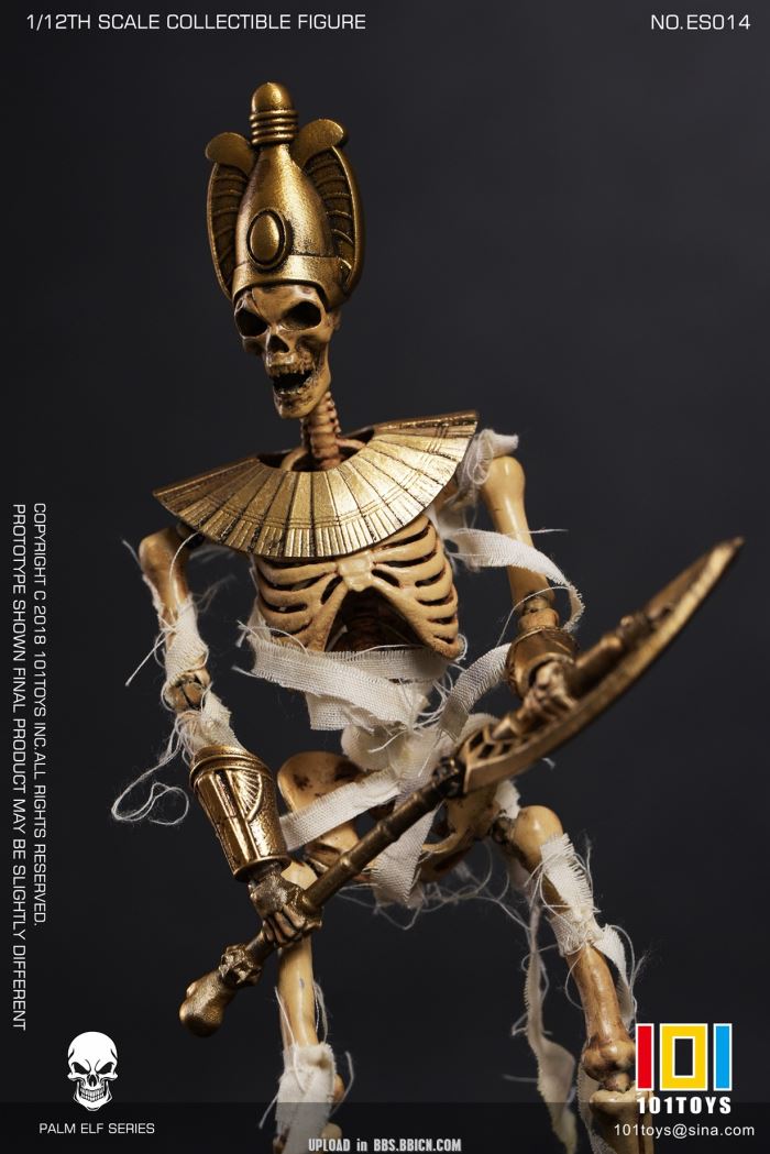 Pocket Elf Series - Skeleton Medieval Knight / Egyptian Mummy / Skeleton Horse 1/12
